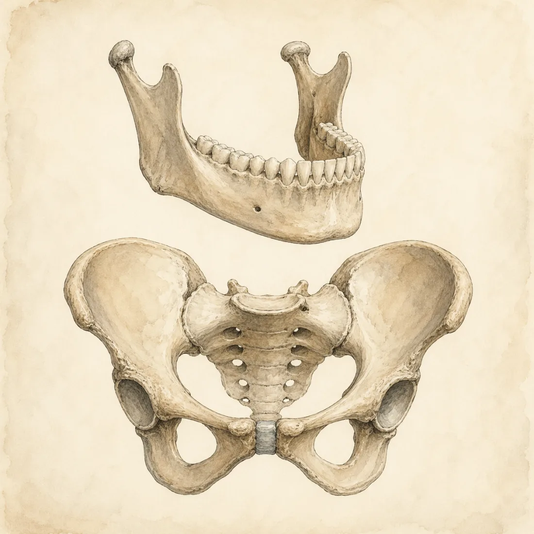 Faskiaalinen ketju leuasta lantioon
