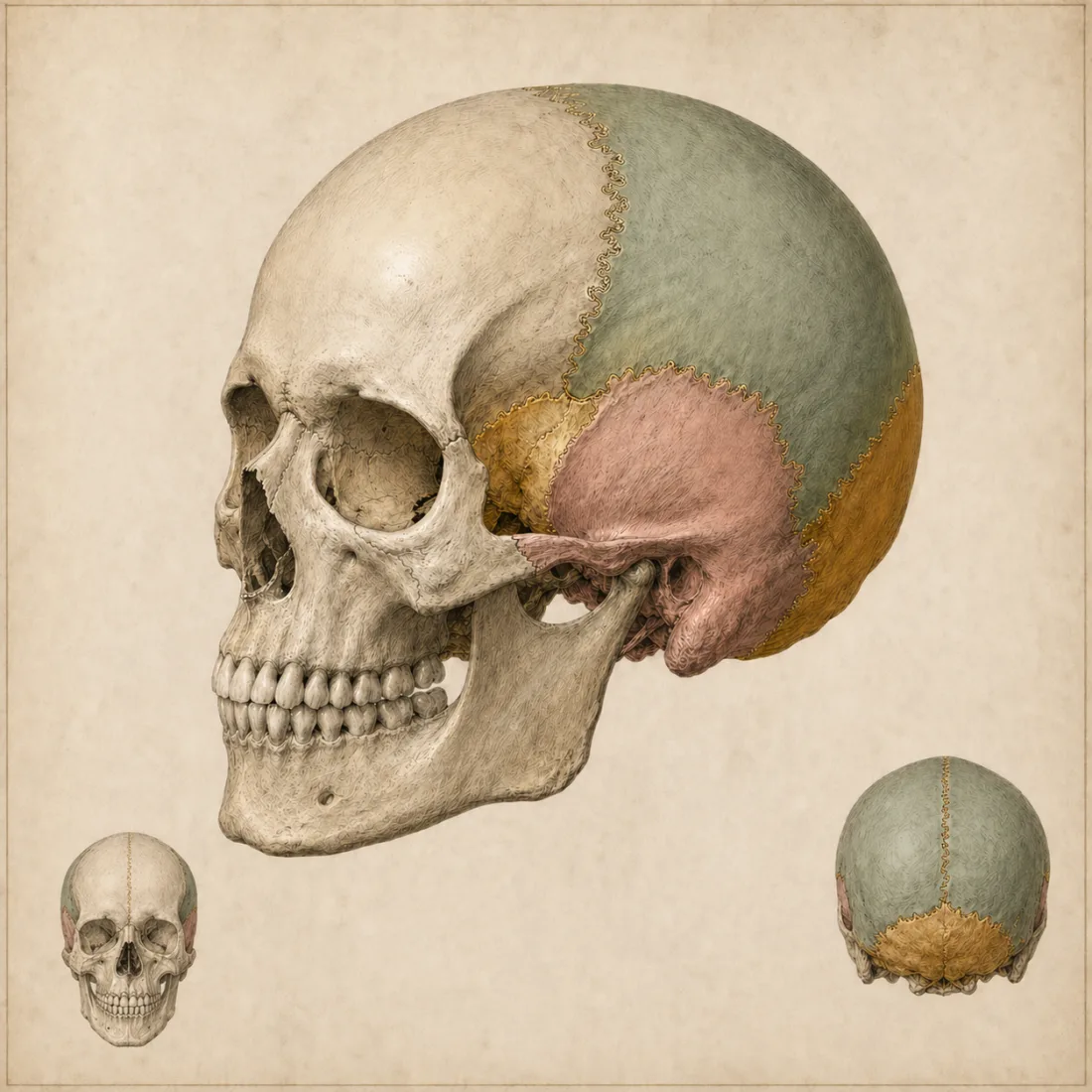 Kallon kokonaiskuva — 22 luuta